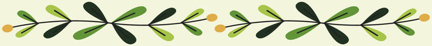 minimale-illustration-von-grünen-blättern-und-blüten